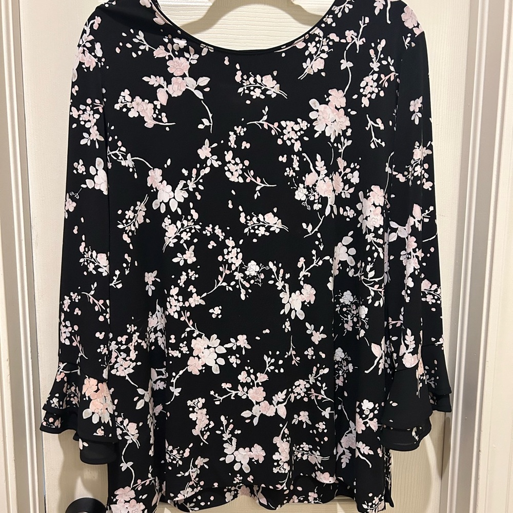 Karl Lagerfeld blouse floral blouse 1X